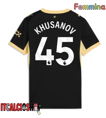 Manchester City Abdukodir Khusanov #45 Seconda Maglia Femmina 2026-27 Manica Corta